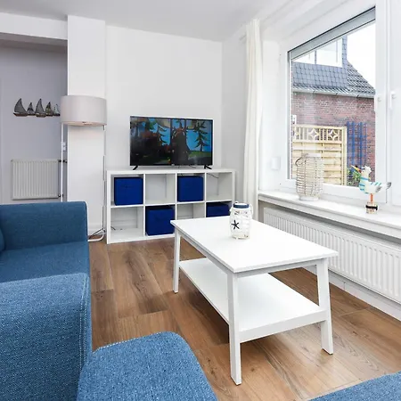 Ferienwohnungen Blaues Haus Bensersiel Exterior foto