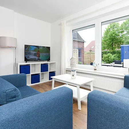 Ferienwohnungen Blaues Haus Bensersiel Exterior foto